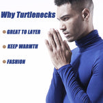 Men's Turtleneck Thermal Top Base Layer Shirts