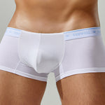2 Pack Men's Sexy Comfortable Breathable Solid Color Trunks