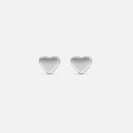 Stylish Mini Heart Silver Earrings