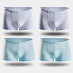 4 Pack Cooling Silk Bulge Pouch Men's Underwear