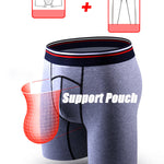 Plus Size Men's U Convex Pouch Thermal Underwear