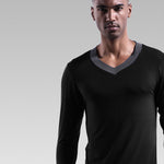 Mens Base Layers V-Neck Thermal Shirt