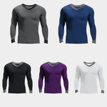 Mens Base Layers V-Neck Thermal Shirt