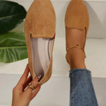 SHERNA™ - Women’s Solid Color Flats Soft Sole Pointed Toe Slip-On Shoes