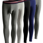 Plus Size Men's Cotton Separate Pouch Thermal Underwear