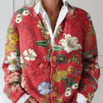Ashley| Vintage Floral Cardigan Sweater
