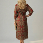 Mikayla | Natural Wrap Midi Dress