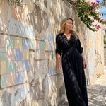 Carmen | Draped V-Neck Wide-Leg Jumpsuit