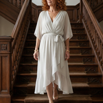 Alanna | Light Drape Midi Dress
