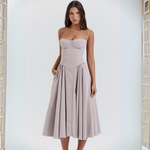 TRENTA™ - Chic Spaghetti Strap Bodycon Midi Dress