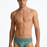 4 Pack Men's 3D Pouch & Seamless Lace Accent Comfort Briefs