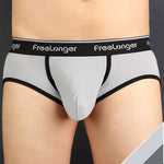 FreeLonger Men's Microfiber Covered Silky Touch Briefs