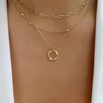 Retro Gold Layered Necklace
