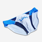 Men's Contrast Color Retro Mesh Bikini Briefs