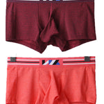 2 Pack Separated Pouch Comfy Mens Boxer Briefs