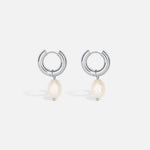 Silver Pearl Drop Earrings