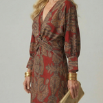 Lune | Natural Wrap Midi Dress