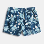 Mens Quick Drying Floral Printed Beach Board Shorts