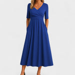 Eleanor | Elegant Midi Dress with Pockets