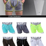 3 Pack Men's Long Leg Boxer Briefs Made of Ultra-Thin Ice Silk with Anti-Wear Elastic