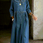 Clara | Peter Pan Collar Denim Dress
