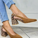 Cammie | Leopard Print Heel Slingbacks