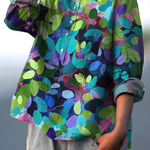 Milanne | Summer Forest Art Printed Women's Casual Shirt