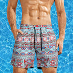 Men's Floral Printing Sports Hawaiian Shorts
