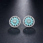 Crystal Flower Luxe Earrings