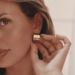 Gold Shiny Hoop Jewelry