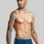 3 Pack Men's Solid Color Lightweight Comfortable Breathable Seamless Trunks