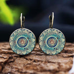 Mandala Time Gemstone Earrings