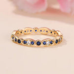 Blue Elegance Sparkle Ring