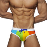 Mens Beachwear Bulge Pouch Paded Swim Briefs