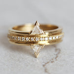 Luxury Triangle Zirconia Mosaic Ring