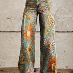 DAISY™ - Vintage Floral Wide-Leg Pants