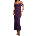 PRIMROSE™ – Stylish One-Shoulder Corset Mesh Dress