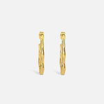 Gold Zephyr Hoop Earrings