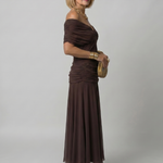 Ava | Off-Shoulder Flow Midi Dress
