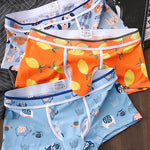 3 Pack Men's Ice Silk Trunks with Separated Pouch Design