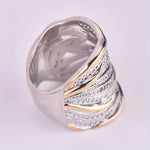 Creative Zirconia Wrapped Multi-Layer Ring