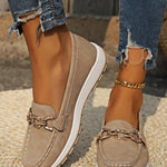 Dana | Flat Buckle Loafers