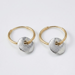 Vintage Disc Hoop Earrings