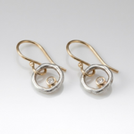 Vintage Silver Circle Earrings