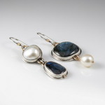 Nocturne Opal Silver Earrings