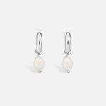 Silver Pearl Drop Earrings