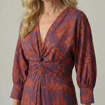 Mikayla | Natural Wrap Midi Dress
