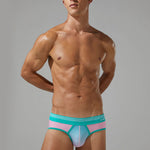 Men’s Spliced Lines Briefs in Ombre