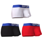3 Pack Men's Structured Support Pouch Comfort Trunks