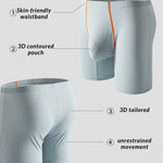 2 Pack Men's U-Pouch Anti-Chafing Midway Briefs